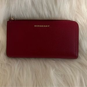 Burberry Leather Continental Wallet